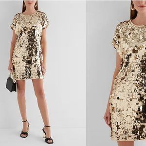 NWT Express Gold Sequin Dress